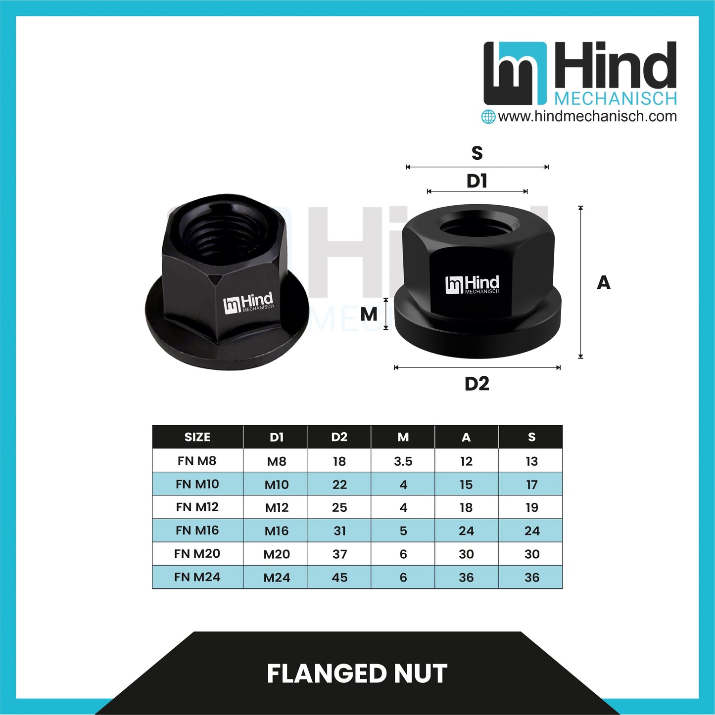 Flanged Nut Clamping Clamp