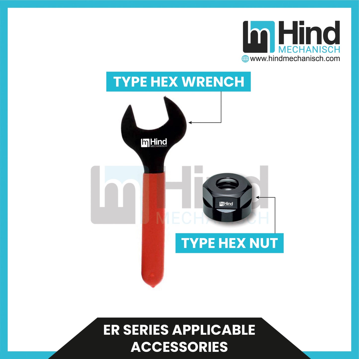 ER HEX Clamping Nuts