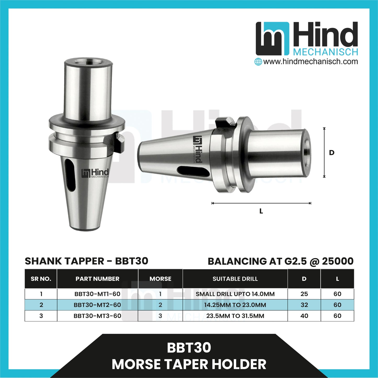 BBT30 MT Holder