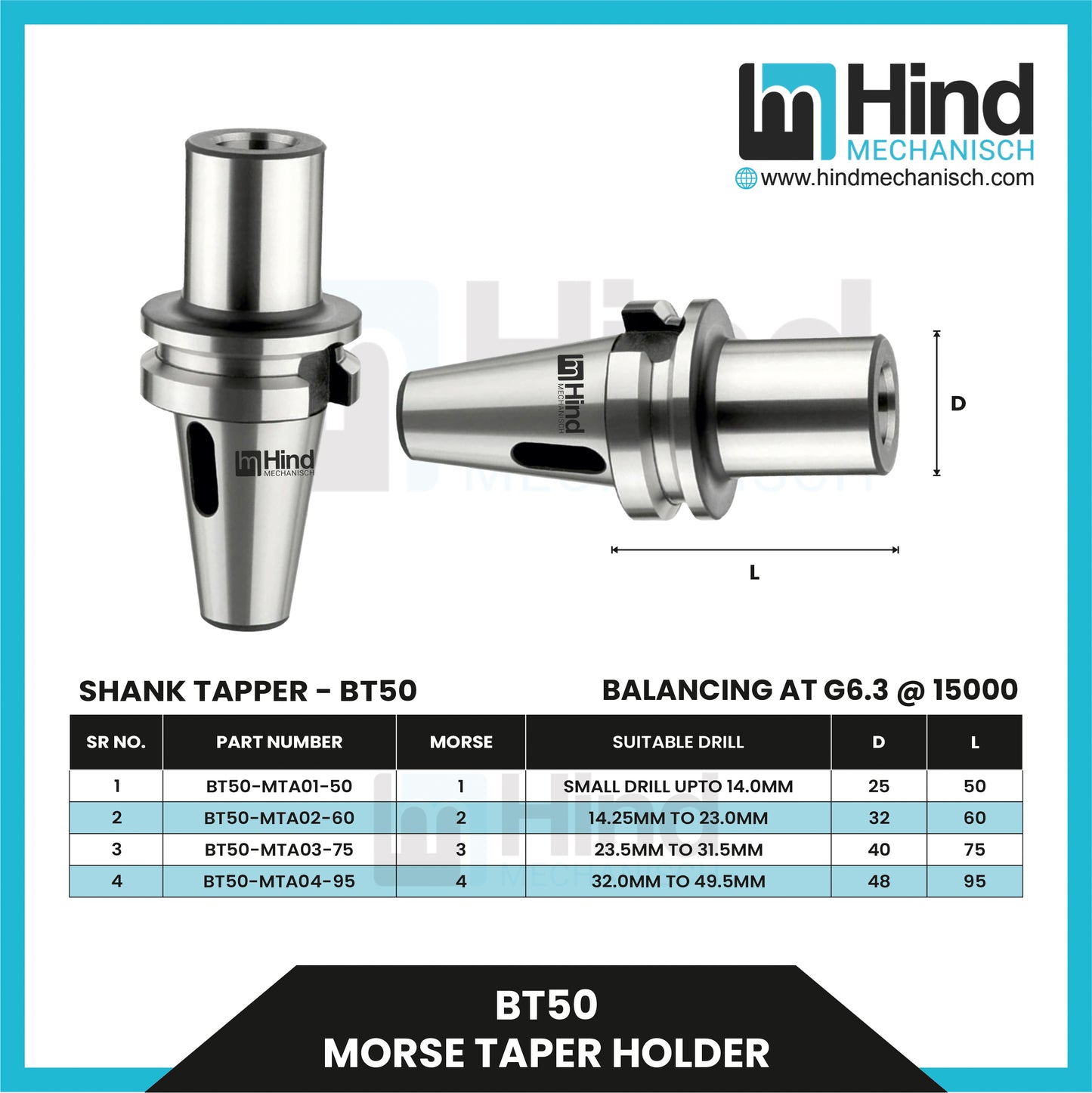 BT50 MT Holder
