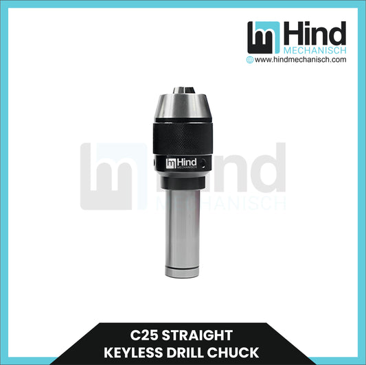 C25 Keyless Drill Chuck Straight Shank Tool Holder