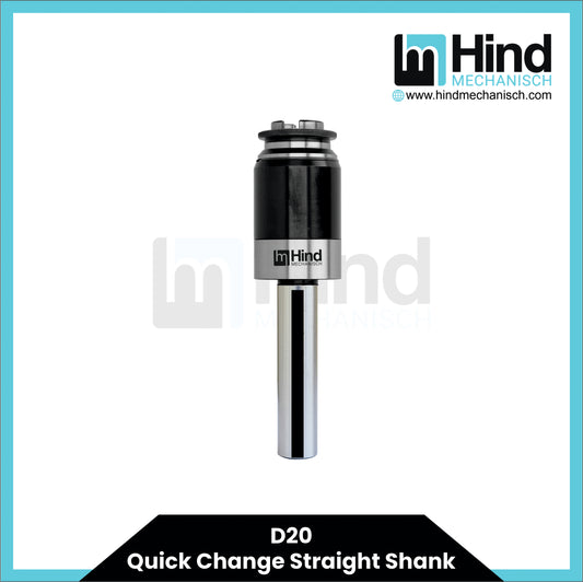 D20 Quick Change Straight Shank Tool Holder