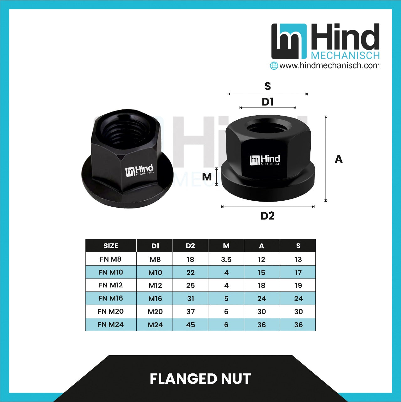 Flanged Nut
