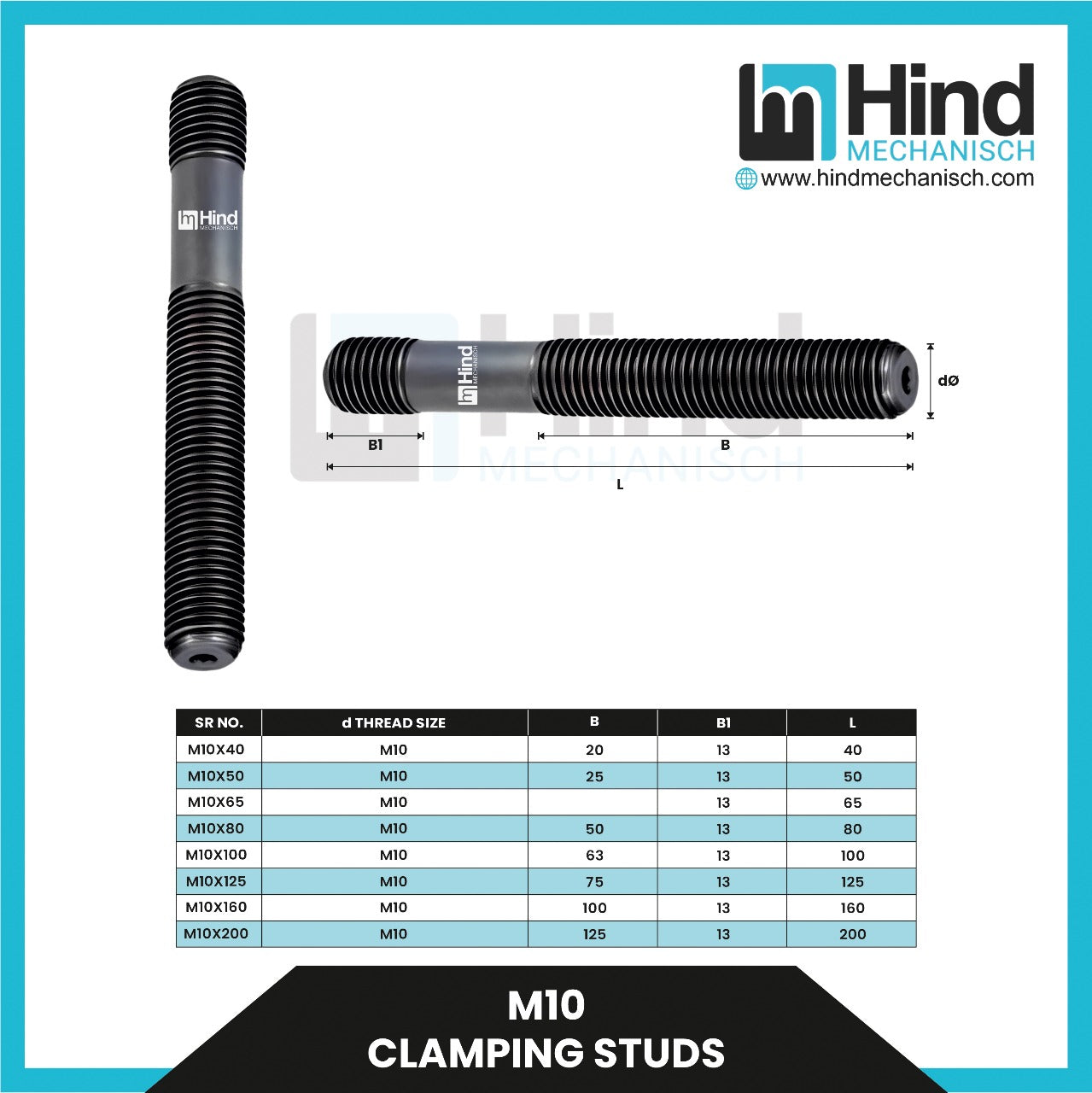 M10 | Clamping stud