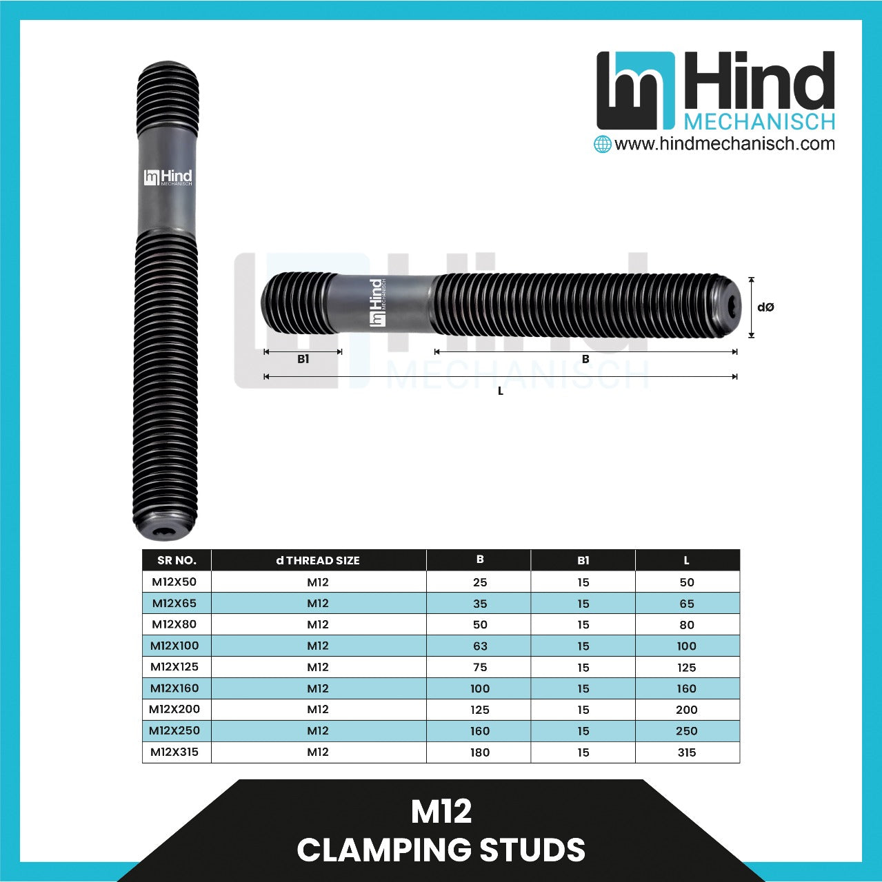 M12 | Clamping stud
