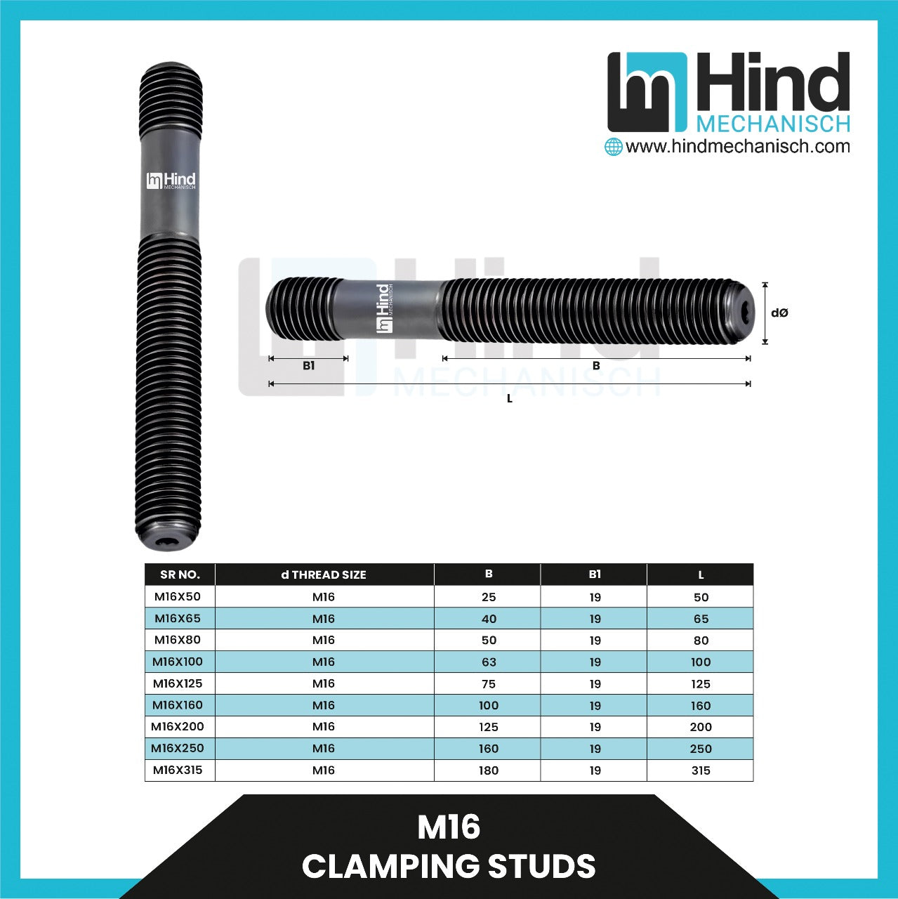 M16 | Clamping stud