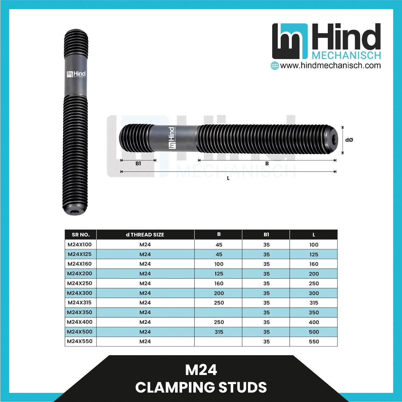 M24 | Clamping stud