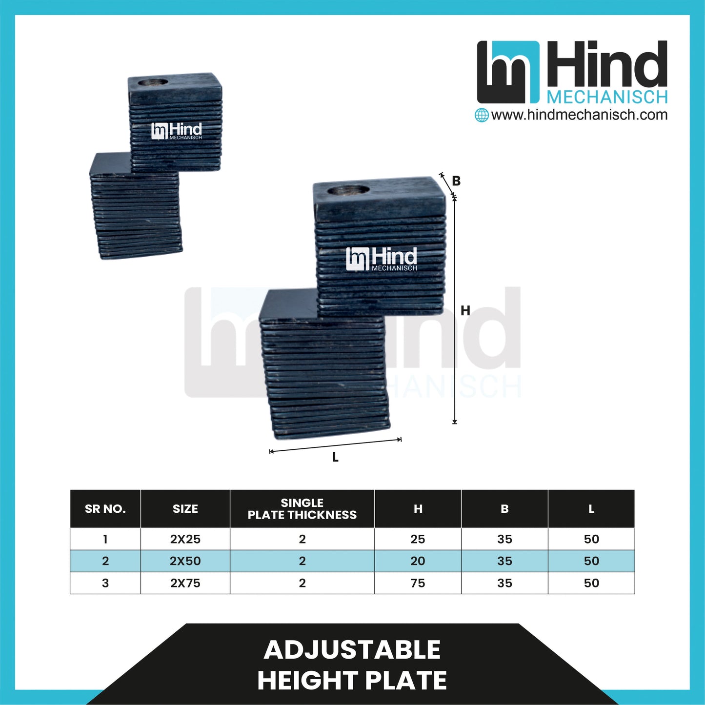 Adjustable Height Plate Clamping Clamp
