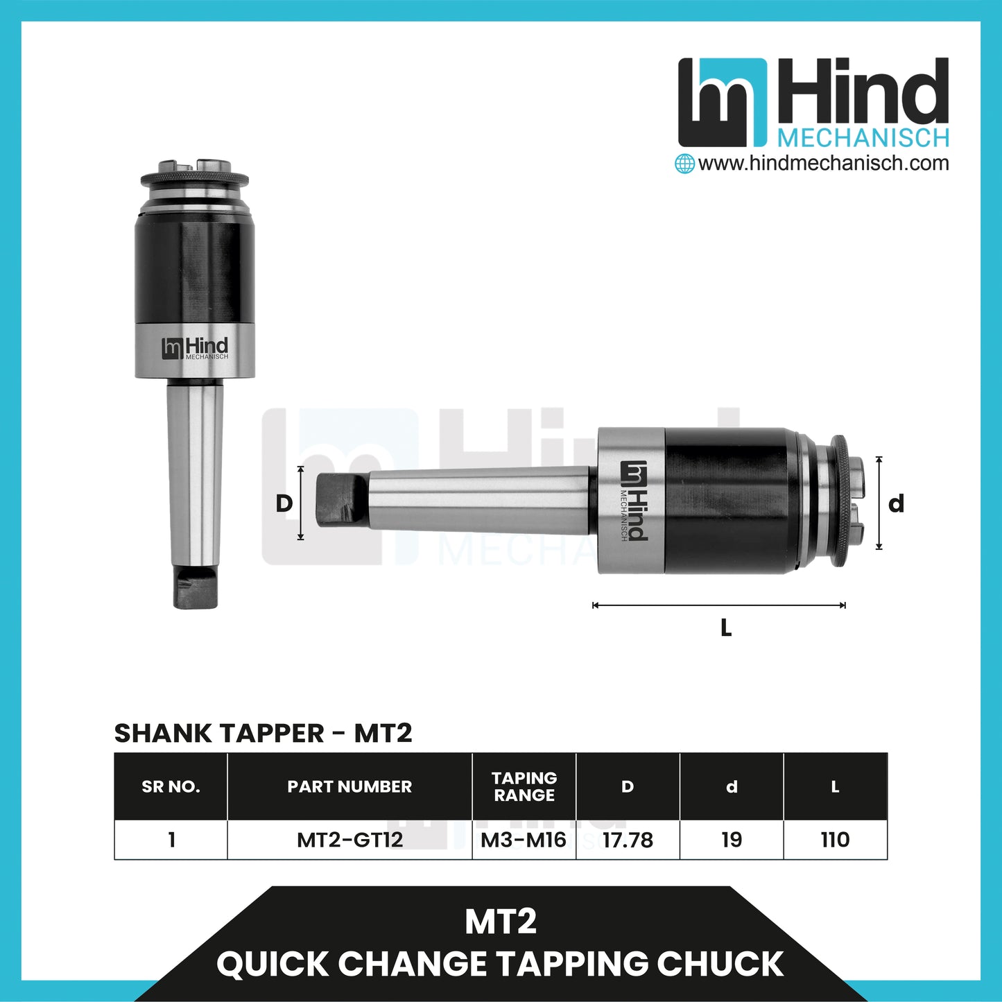 MT2 Quick Change Tapping Chuck