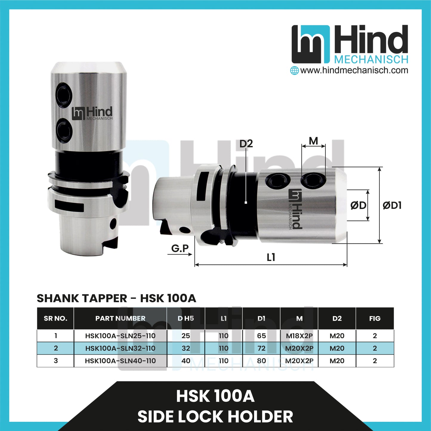 HSK Side Lock Holder