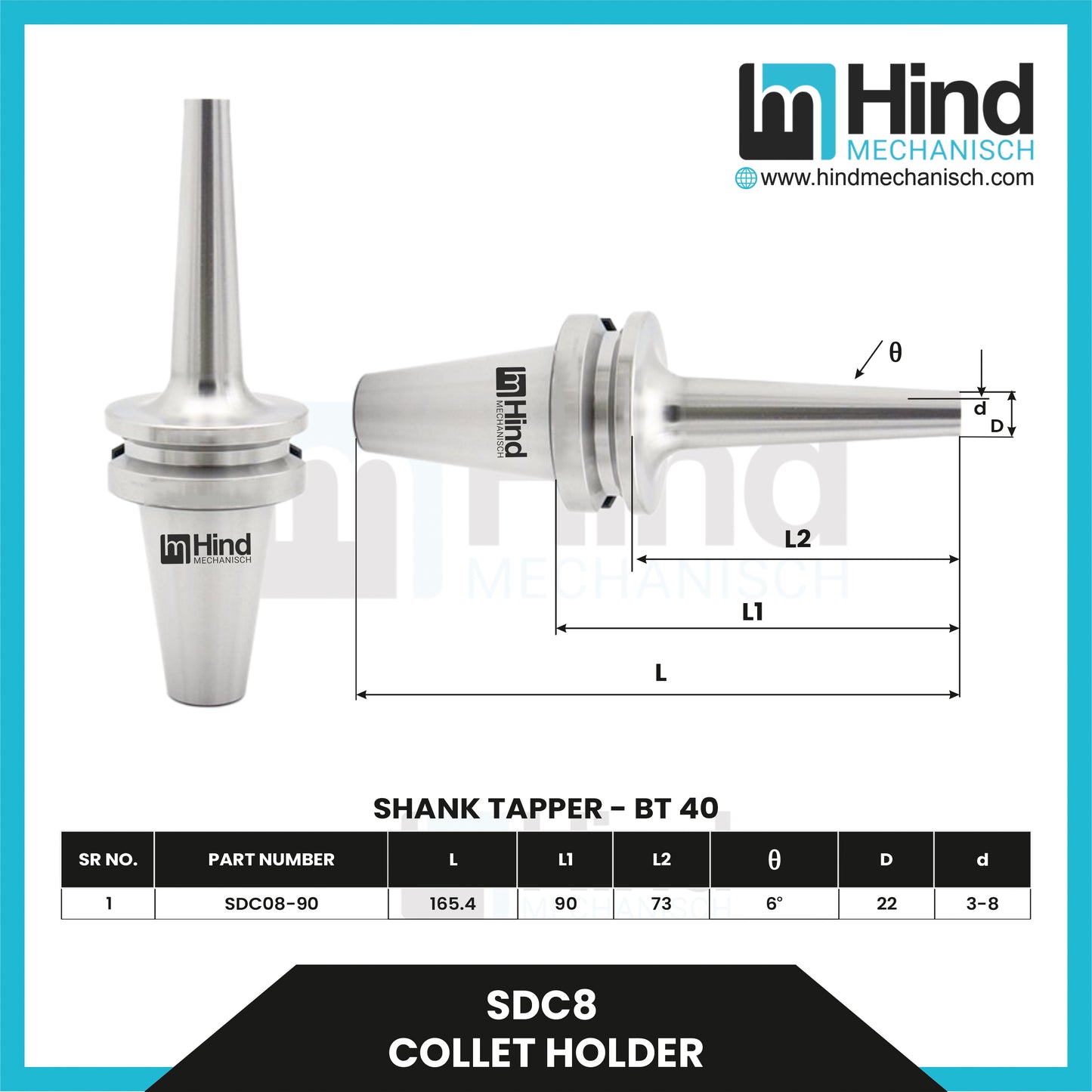 SDC8 Collet Holder