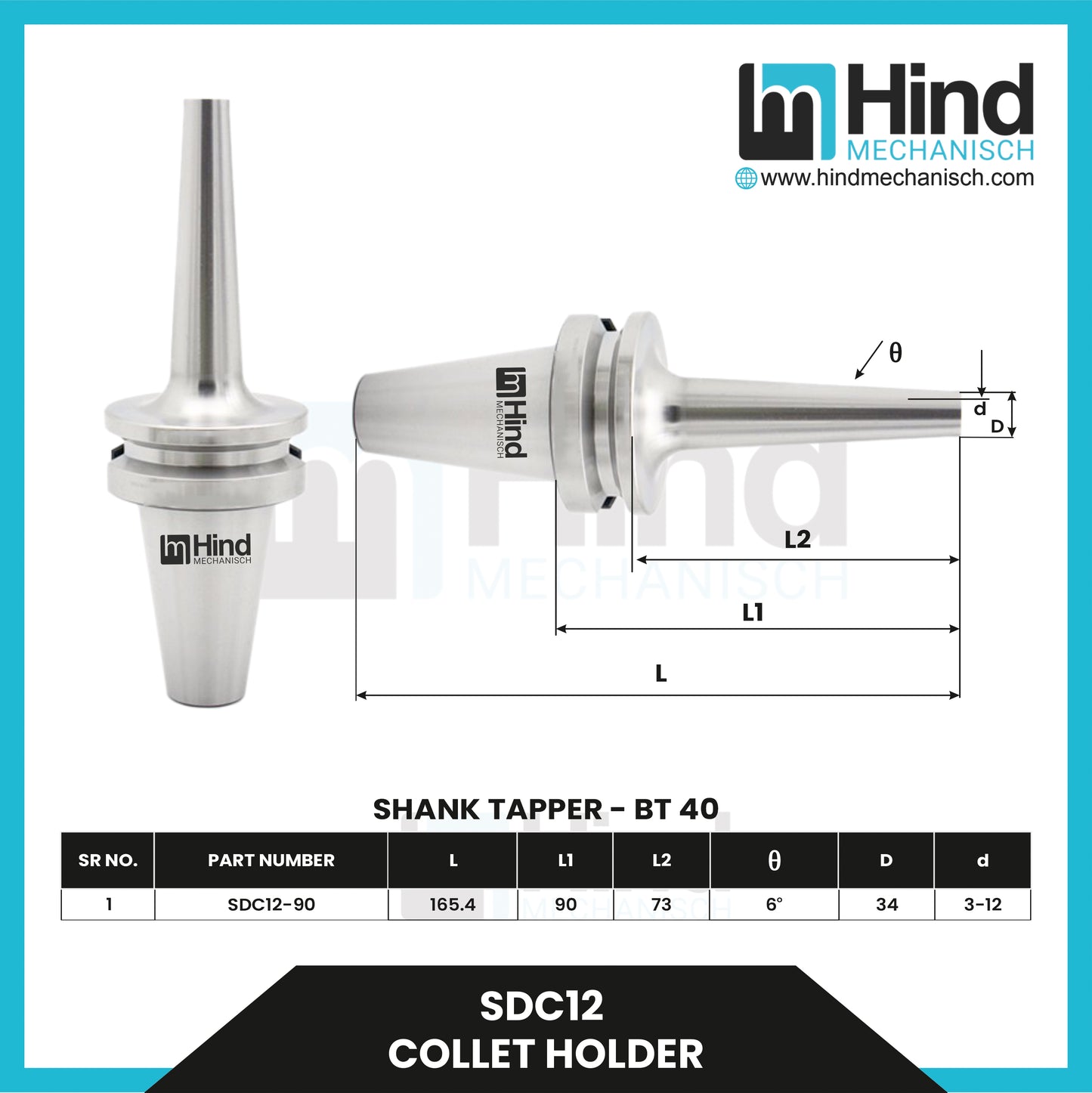 SDC12 Collet Holder
