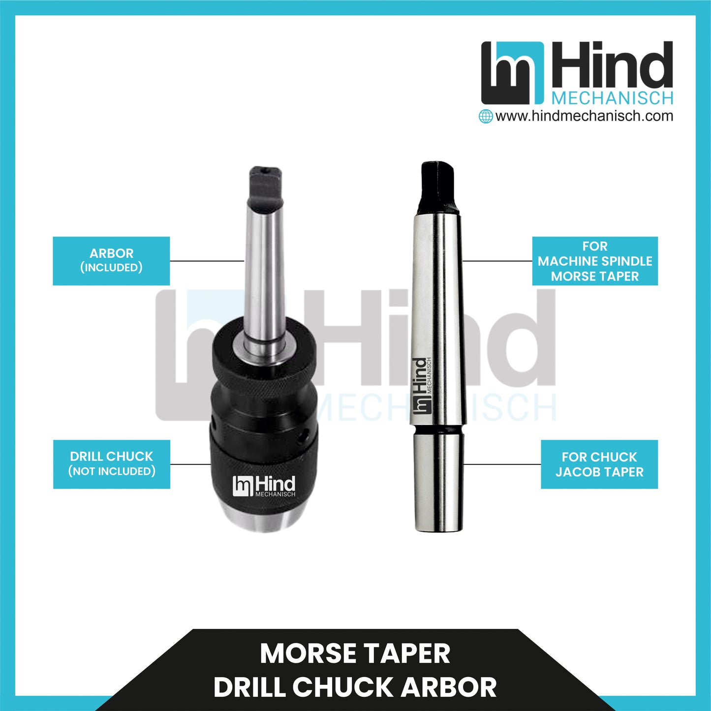 MT3-JT6 Morse Tapper Arbor