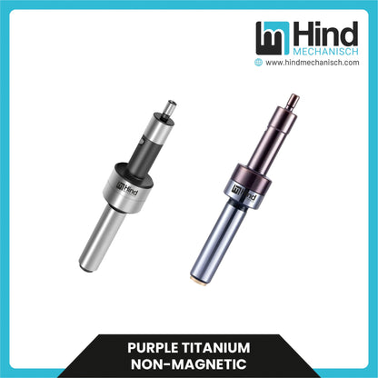 Purple Titanium Non-Magnetic Edge Finder Tool Holder Accessories