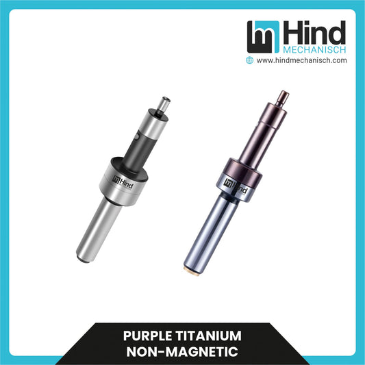 Purple Titanium Non-Magnetic Edge Finder Tool Holder Accessories
