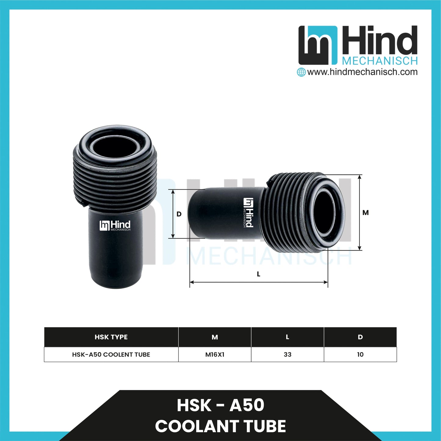 HSK - A Coolant Tube Tool Holder Accessories
