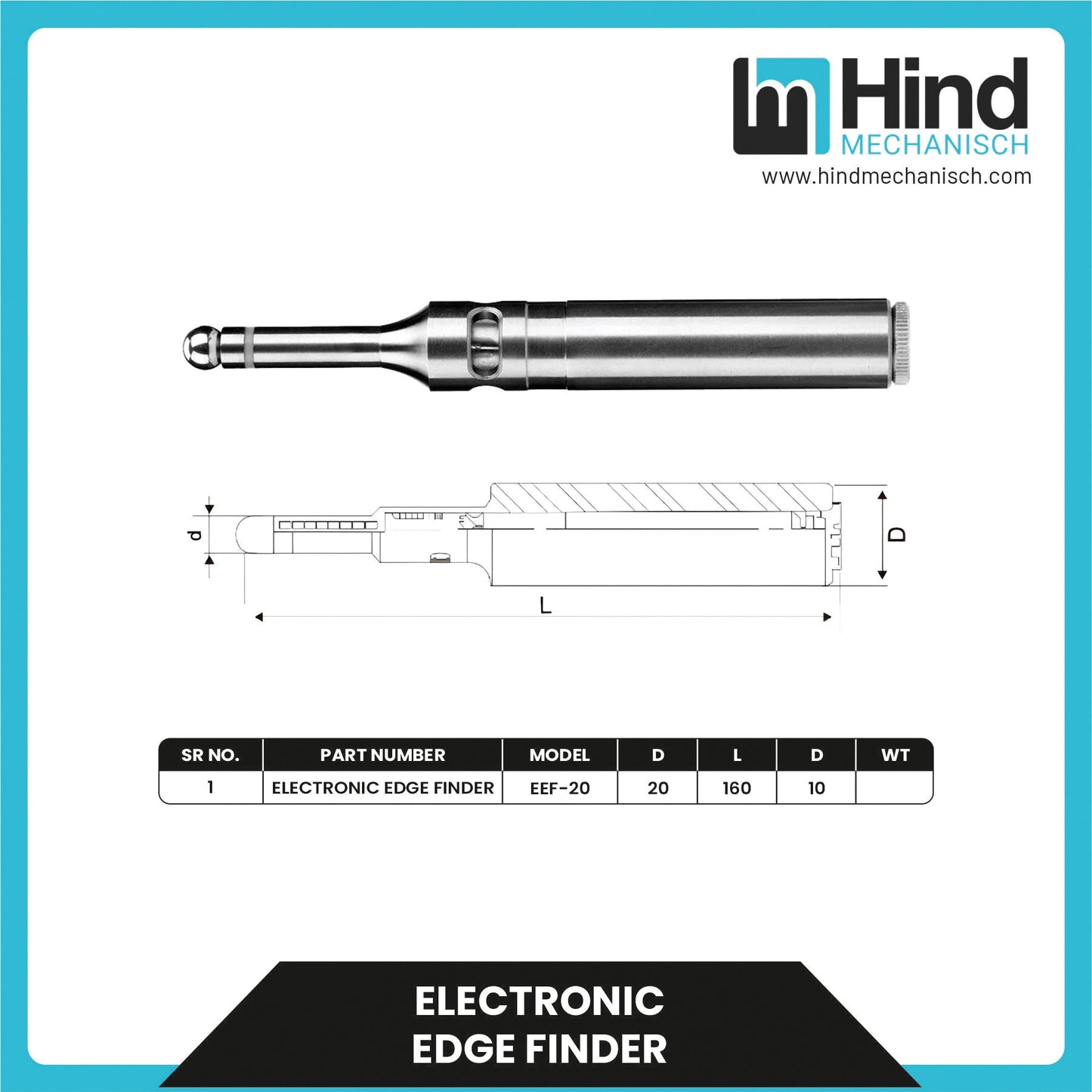 Electronic Edge Finder Tool Holder Accessories
