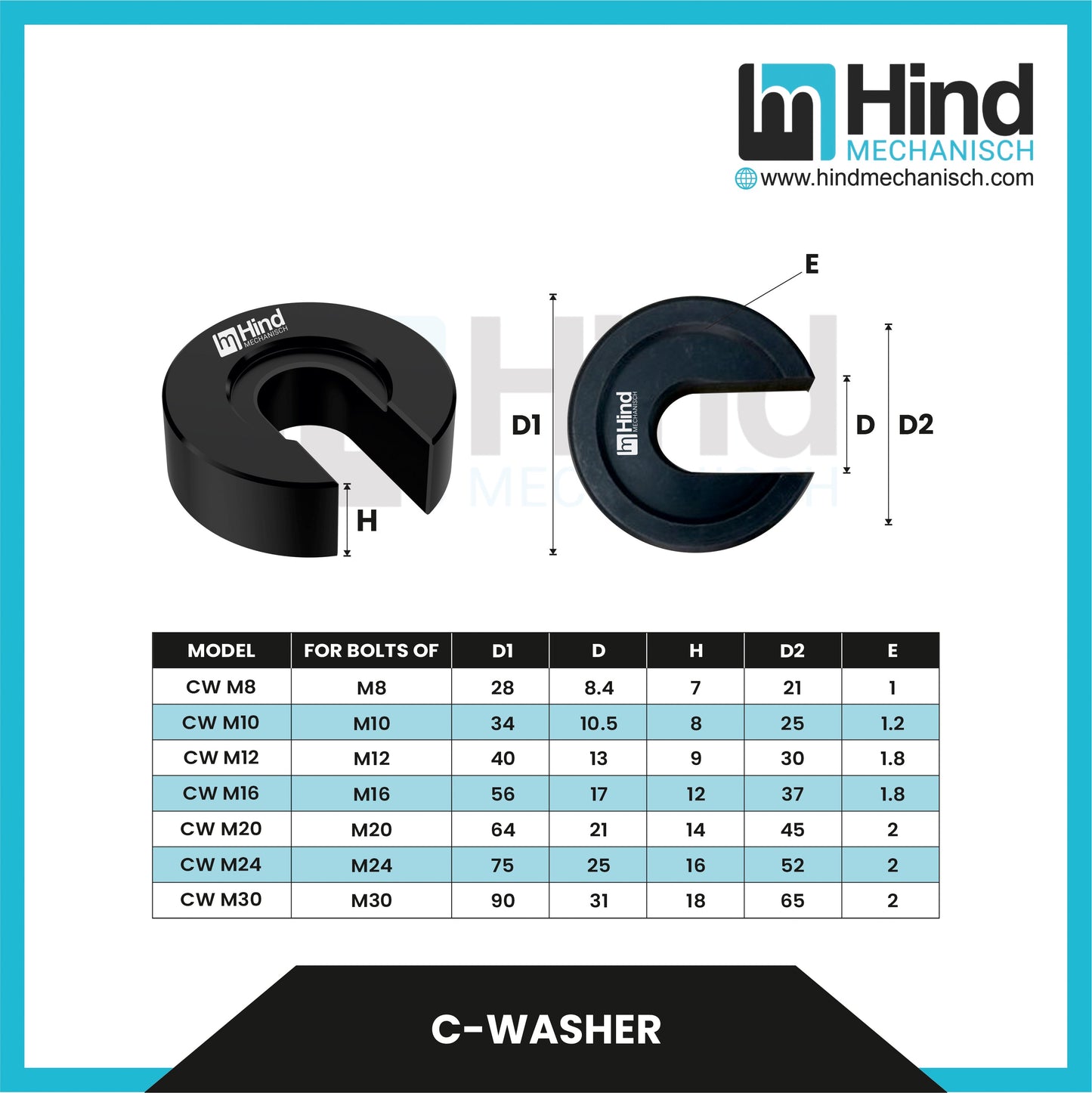 C- Washer Clamping Clamp