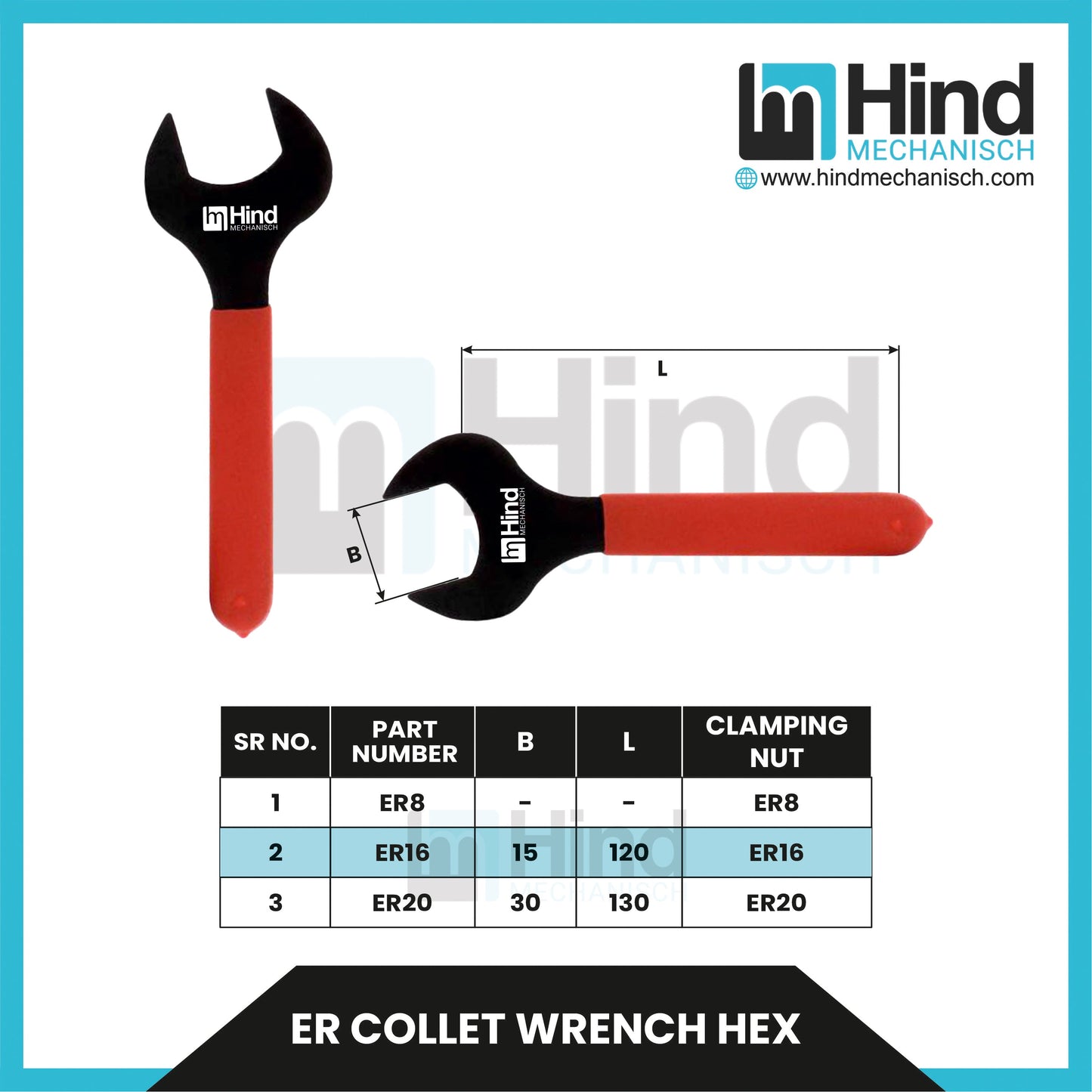 ER HEX Nut Spanner