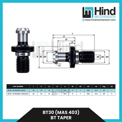 BT30 Pull Stud Tool Holder Accessories