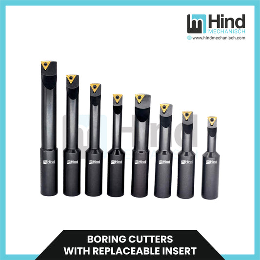 Boring Cutter with Replaceable Insert Boring Section