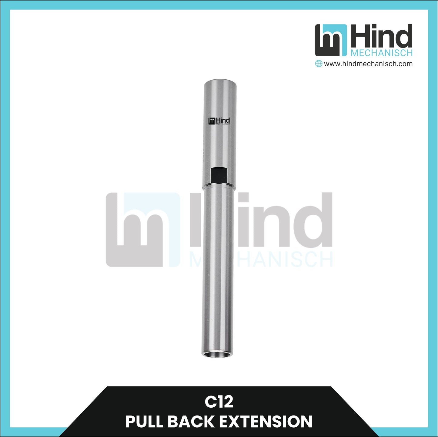 C12 Pull Back Extension Straight Shank Tool Holder