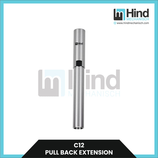 C12 Pull Back Extension Straight Shank Tool Holder
