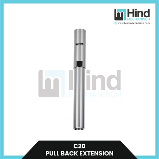 C20 Pull Back Extension Straight Shank Tool Holder