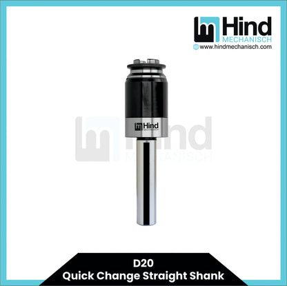 D20 Quick Change Straight Shank Tool Holder