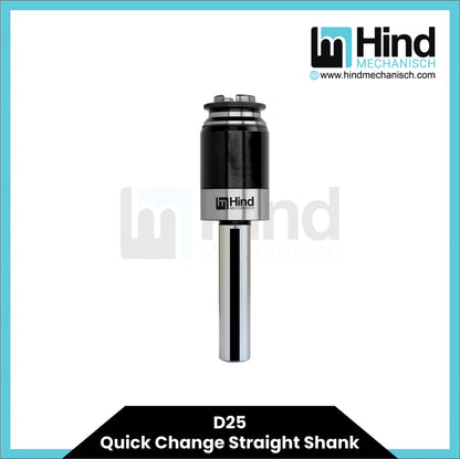 D25 Quick Change Straight Shank Tool Holder