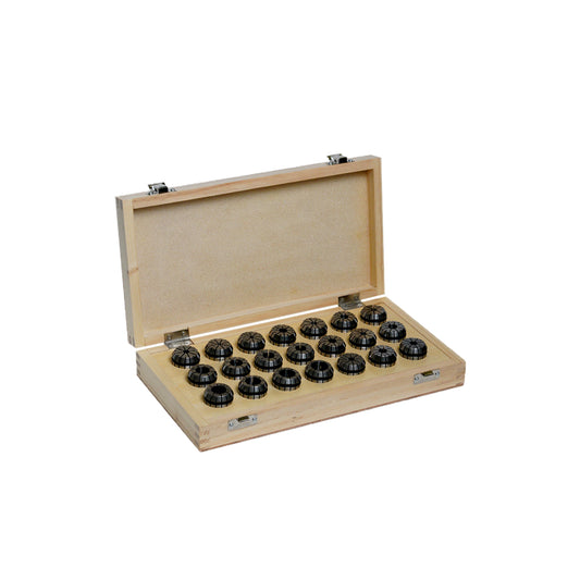 ER Collet Set with High Precision  Premium Wooden Box