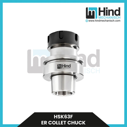 HSK63-F ER Collet Chuck Tool Holder (UPTO 100)