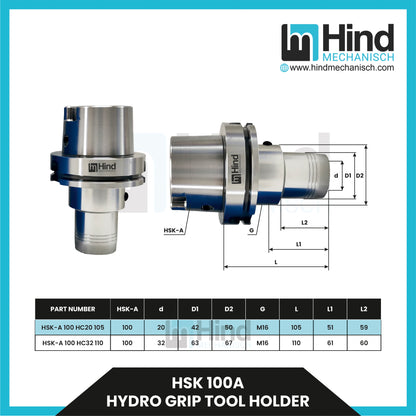 HSK100-A Hydrogrip Tool Holder