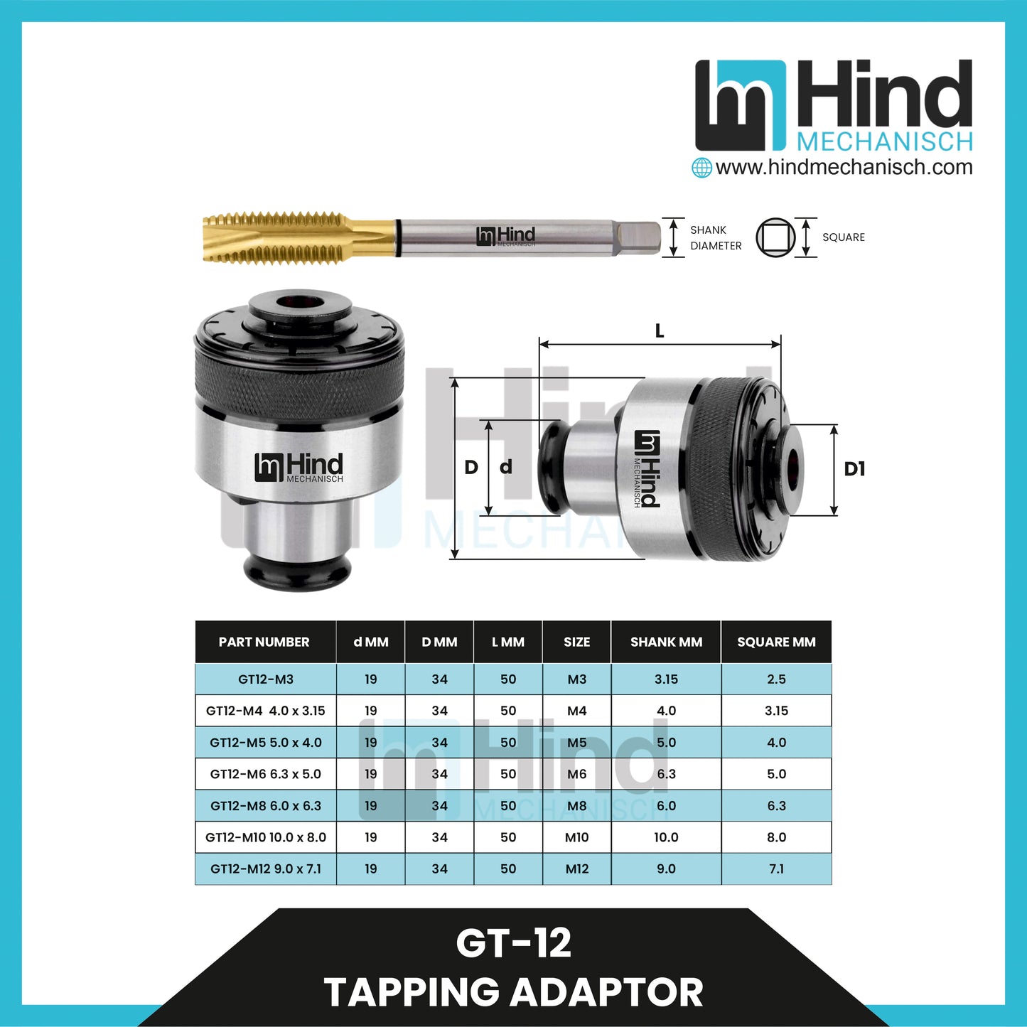 GT-12 | Tapping Adaptors