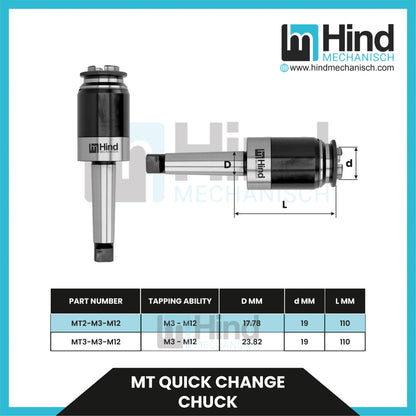 Morse Taper Quick Change Tapping Chuck