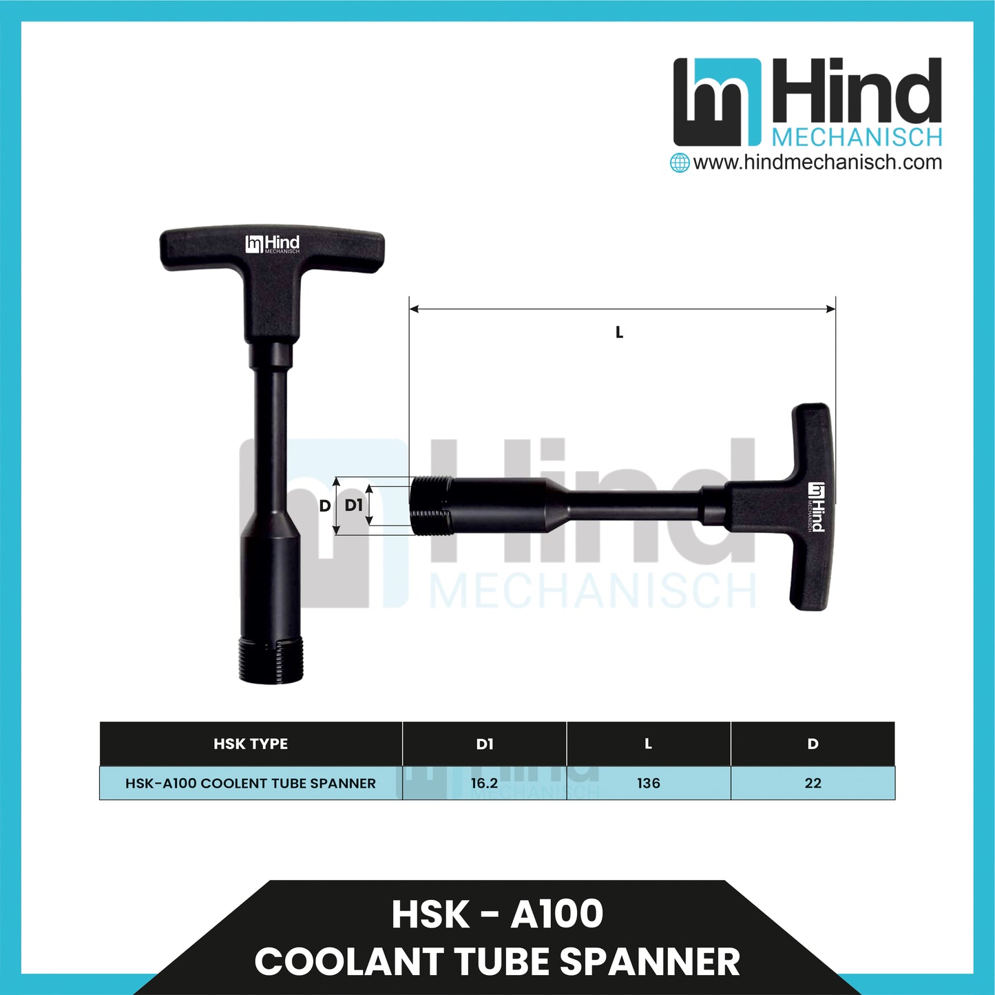 HSK-A100 COOLANT TUBE SPANNER