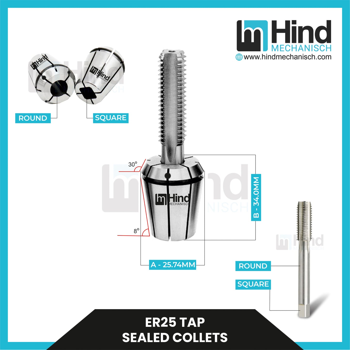 ER25 | ER Tap Sealed Collet