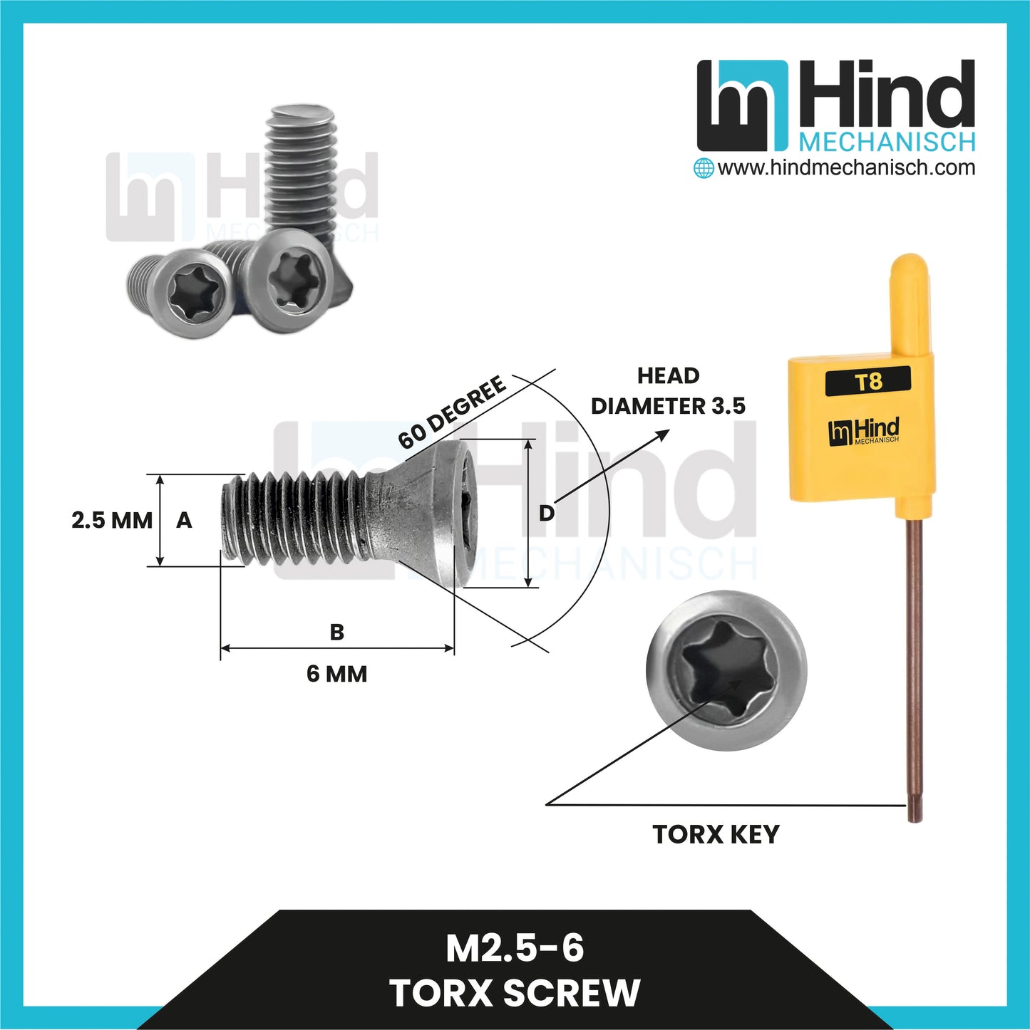 M2.5 | M2.5-6 | Torx Screw