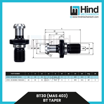 BT30 (MAS 403) | BT Taper Pull Stud