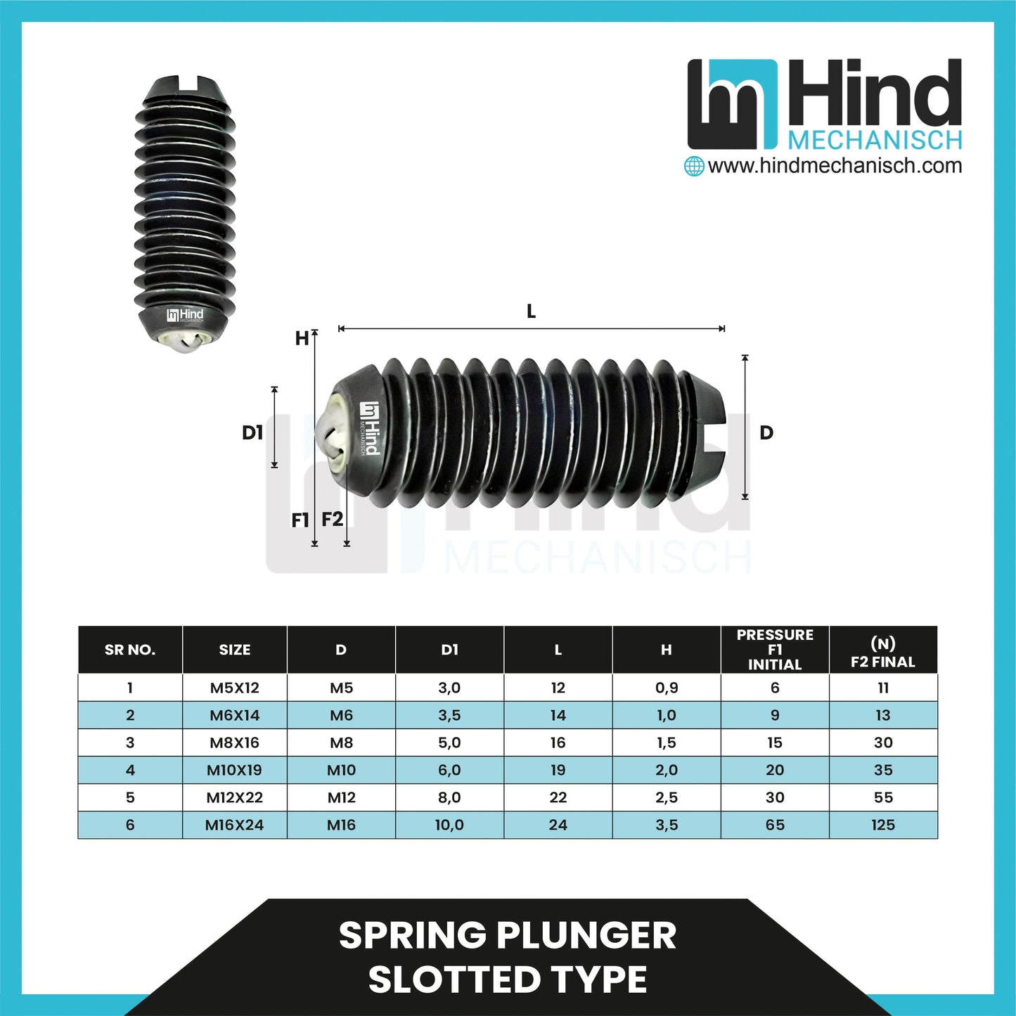 Spring Plunger Slotted Type Clamping Clamp