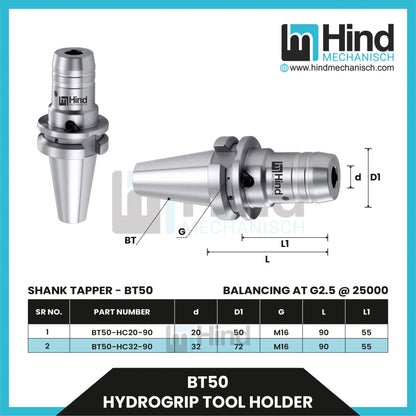 BT50 Hydrogrip Tool Holder