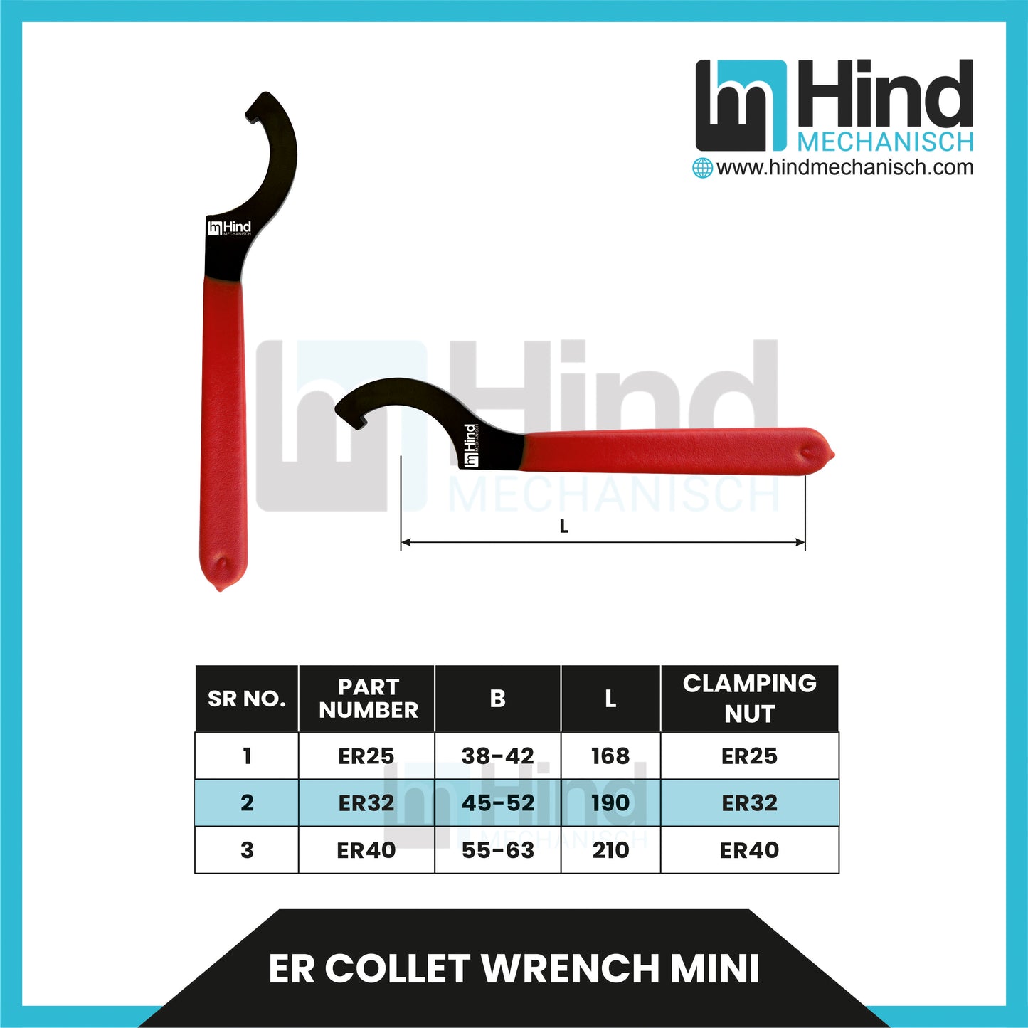 C TYPE | ER Collet Wrench