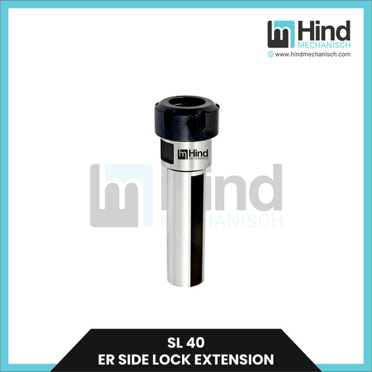 SL40 ER Side Lock Extension Straight Shank Tool Holder